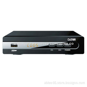 HD DVB-T2 Receiver, 1,080 Pixels Full HD, MPEG4, Digital Coaxial Audio